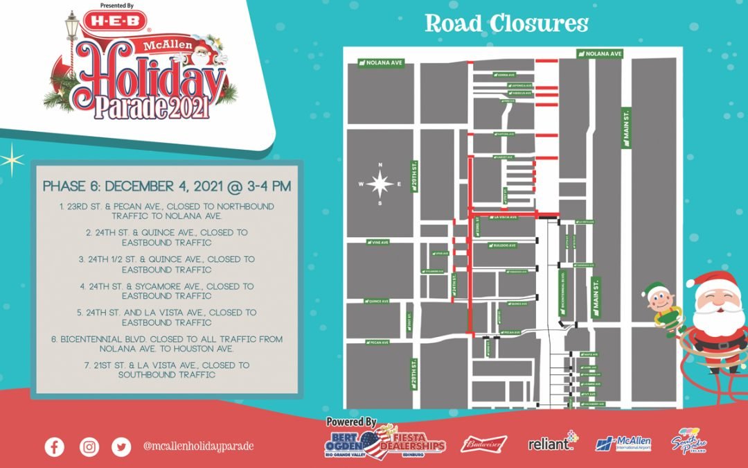 Expected Road Closures