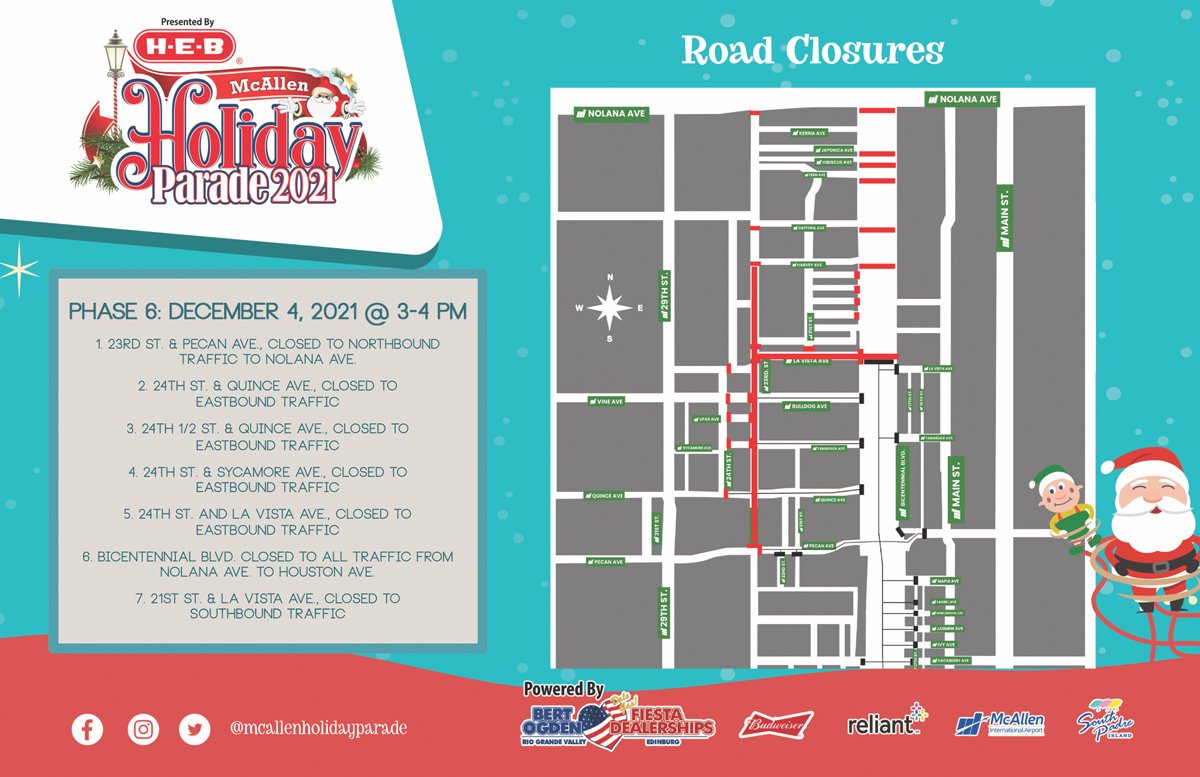 min press rockin around the sounth pole mcallen holiday parade 2021